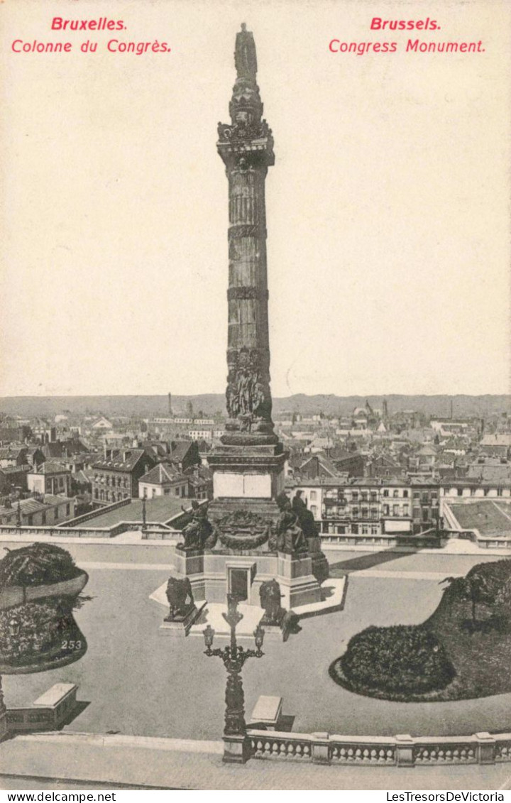 BELGIQUE - Bruxelles - Colonne Du Congrès - Carte Postale Ancienne - Monuments