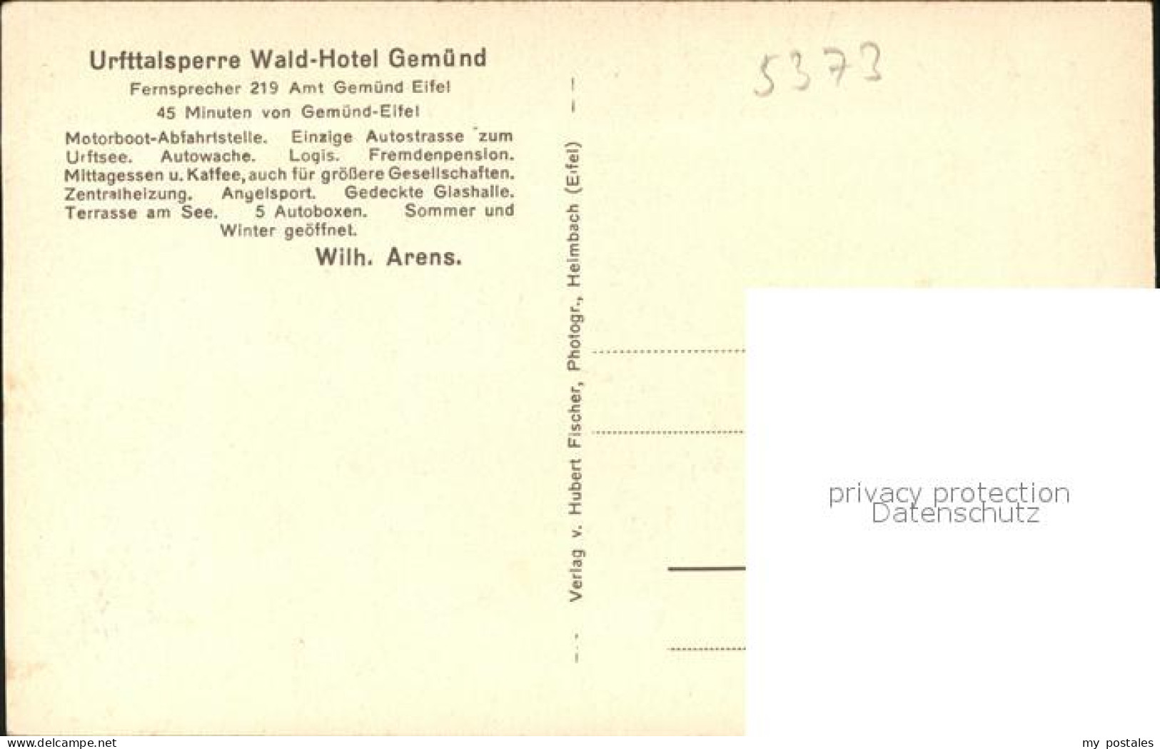 41581139 Gemuend Eifel Urftalsperre Wald-Hotel Gemuend - Schleiden
