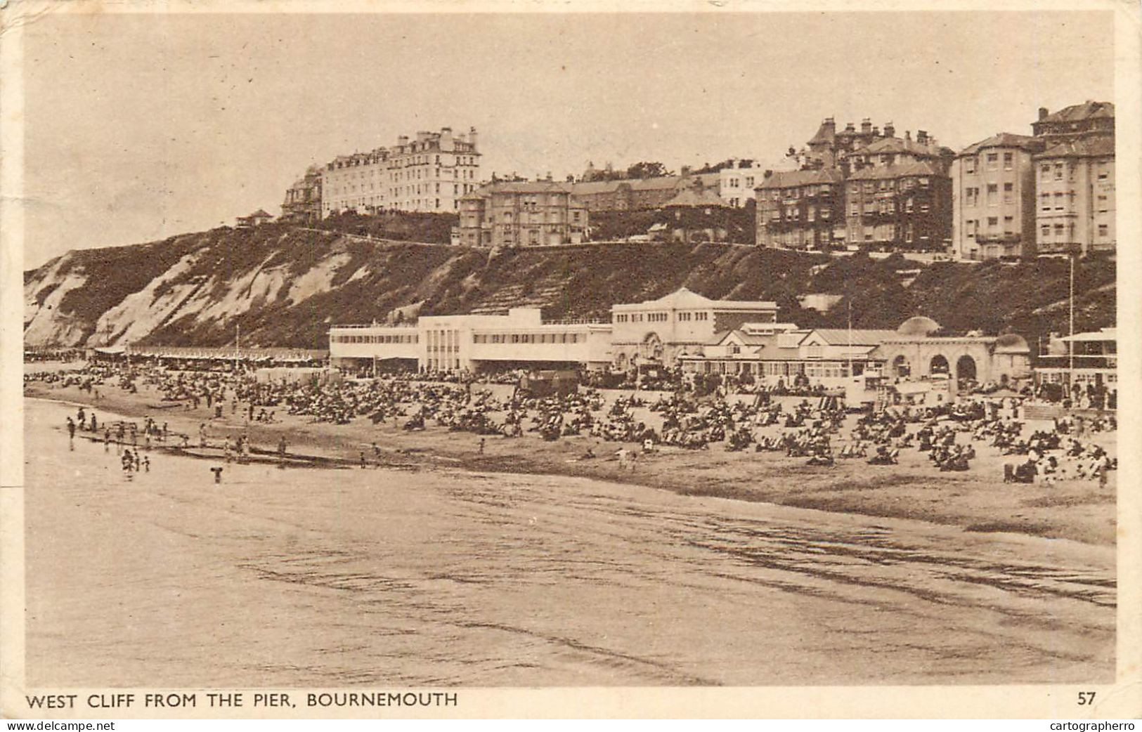 United Kingdom England Bournemouth  West Cliff From The Pier - Bournemouth (depuis 1972)