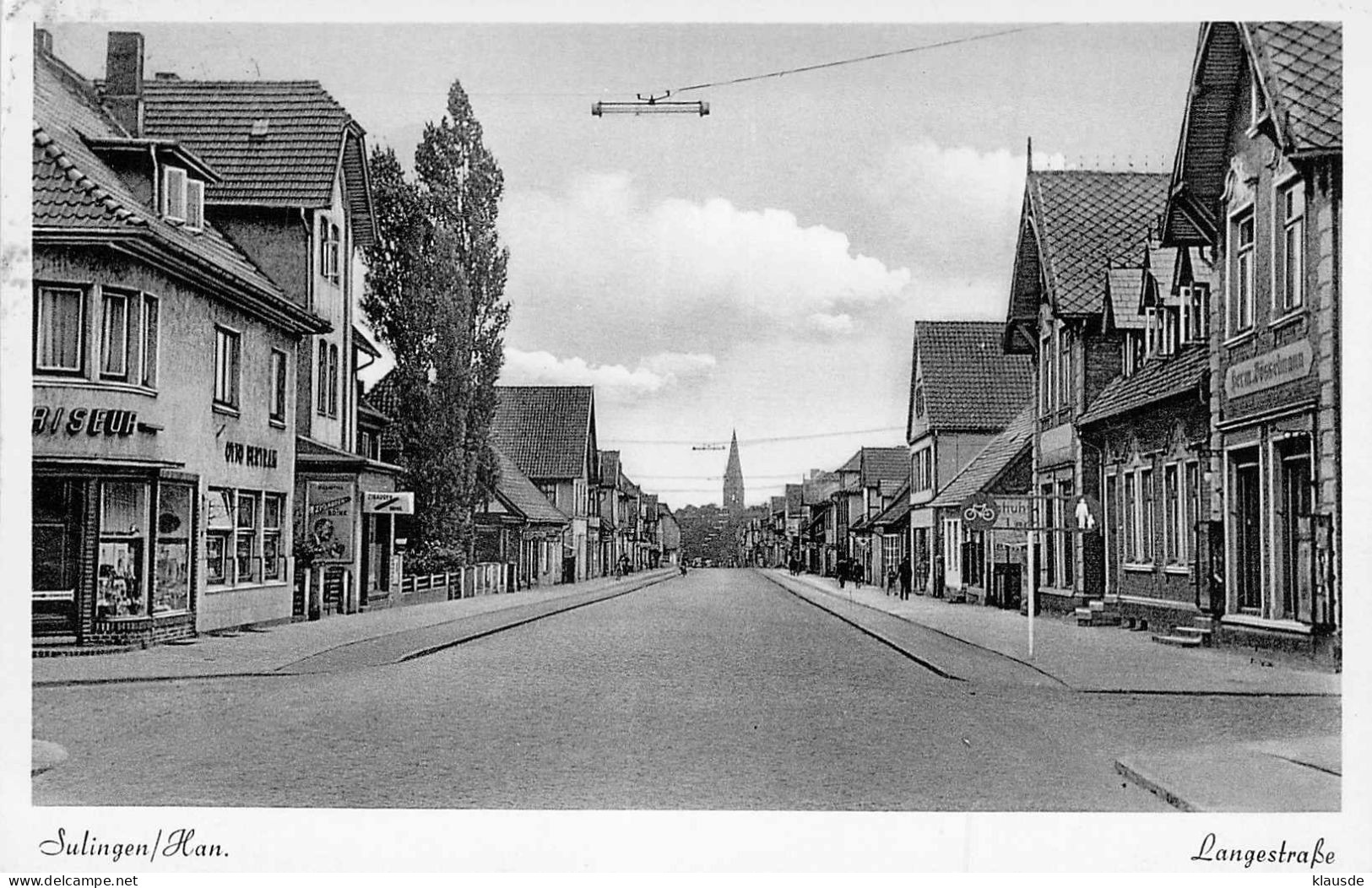 Sulingen / Han. - Langestrasse Gel.1955 - Diepholz