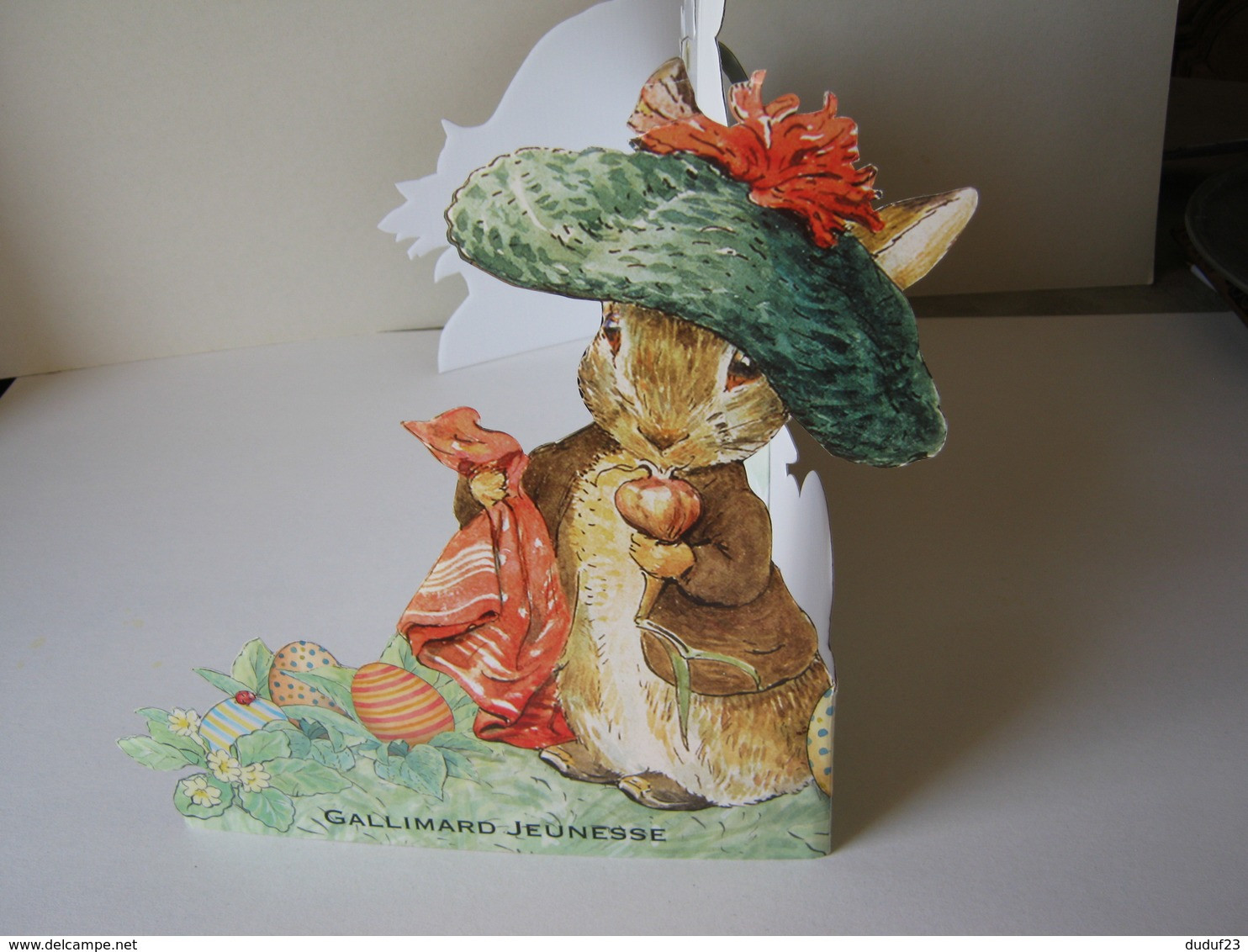 PUBLICITE CARTON PRESENTOIR PLV BEATRIX POTTER PIERRE LAPIN PETER RABBIT JEANNOT LAPIN BENJAMIN BUNNY SOPHIE CANETANG - Pappschilder