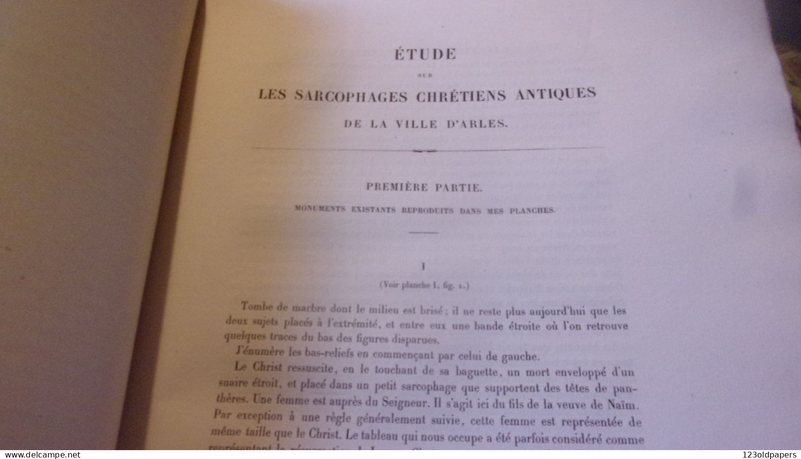 1886 Etude sur les sarcophages chrétiens antiques de la ville d'Arles... / Edmond Le Blant DESSINS PIERRE FRITEL / PLANC