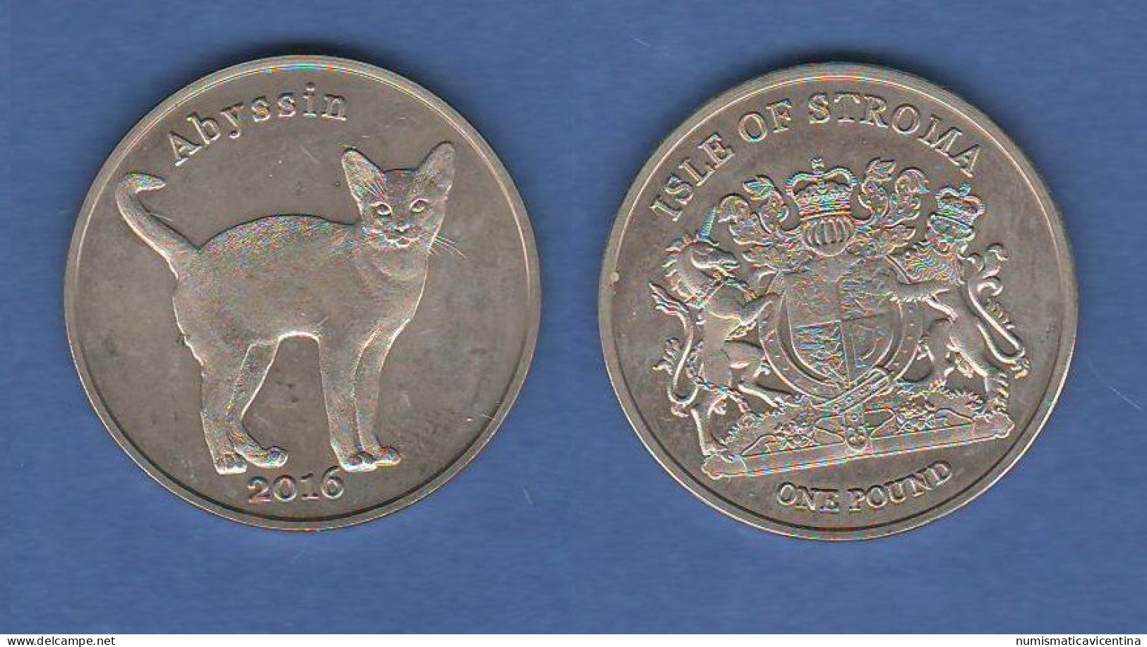 Scozia STROMA Island 1 Pound 2016 Abyssin Cat Fantasy Fictional Fantasy Currency Scotland Écosse - Schots