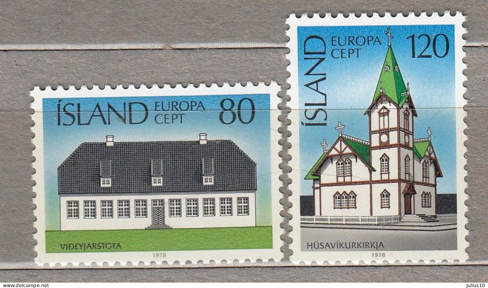 ICELAND ISLAND Europa CEPT 1978 MNH(**) Mi 530-531 #34346 - Unused Stamps