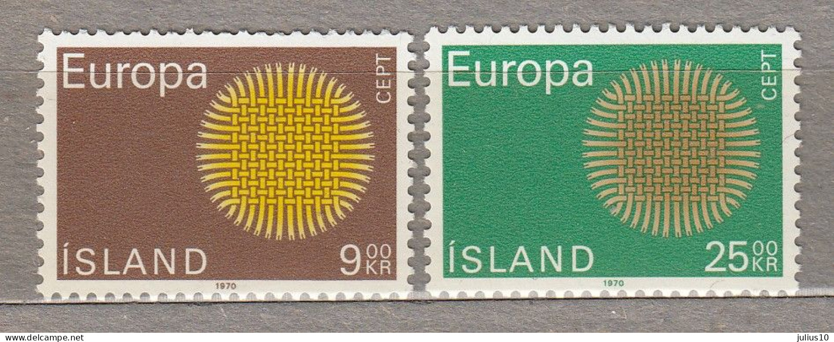 ICELAND ISLAND Europa CEPT 1970 MNH(**) Mi 442-443 #34347 - Ungebraucht