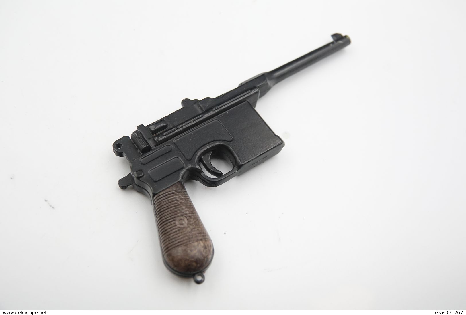 Vintage TOY GUN : Mauser C96 By Edison Giocattoli MAM Armodelli W Box - Scale: 1/2.5 - 19**s - Keywords : Cap - Revolver - Armes Neutralisées