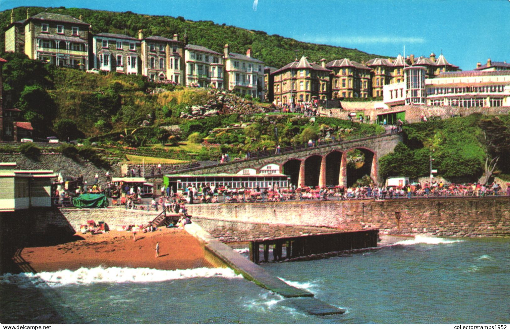 VENTNOR, ARCHITECTURE, GARDENS, BRIDGE, BEACH, UNITED KINGDOM, POSTCARD - Ventnor