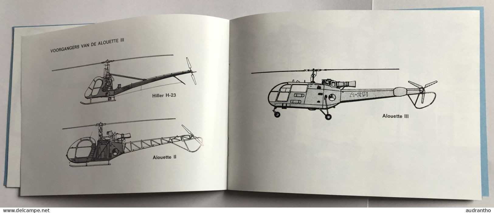 livret de 1972 - hélicoptère Alouette III - armée de l'air Néerlandaise koninklijke luchtmacht