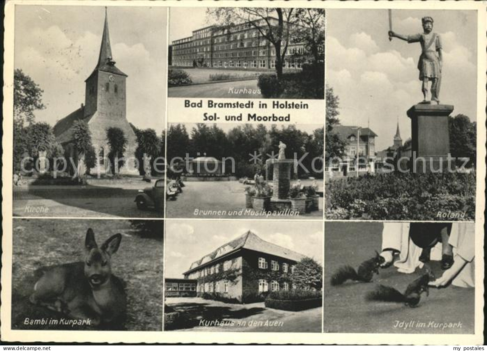 41580356 Bad Bramstedt Kirche Bambi Kurpark Kurhaus Brunnen Musikpavillon Roland - Bad Bramstedt