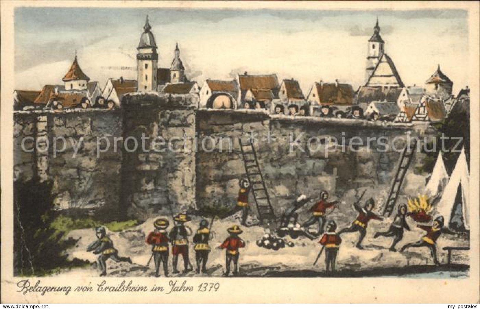 41580157 Crailsheim Belagerung Der Stadt Im Jahre 1379 Crailsheim - Crailsheim