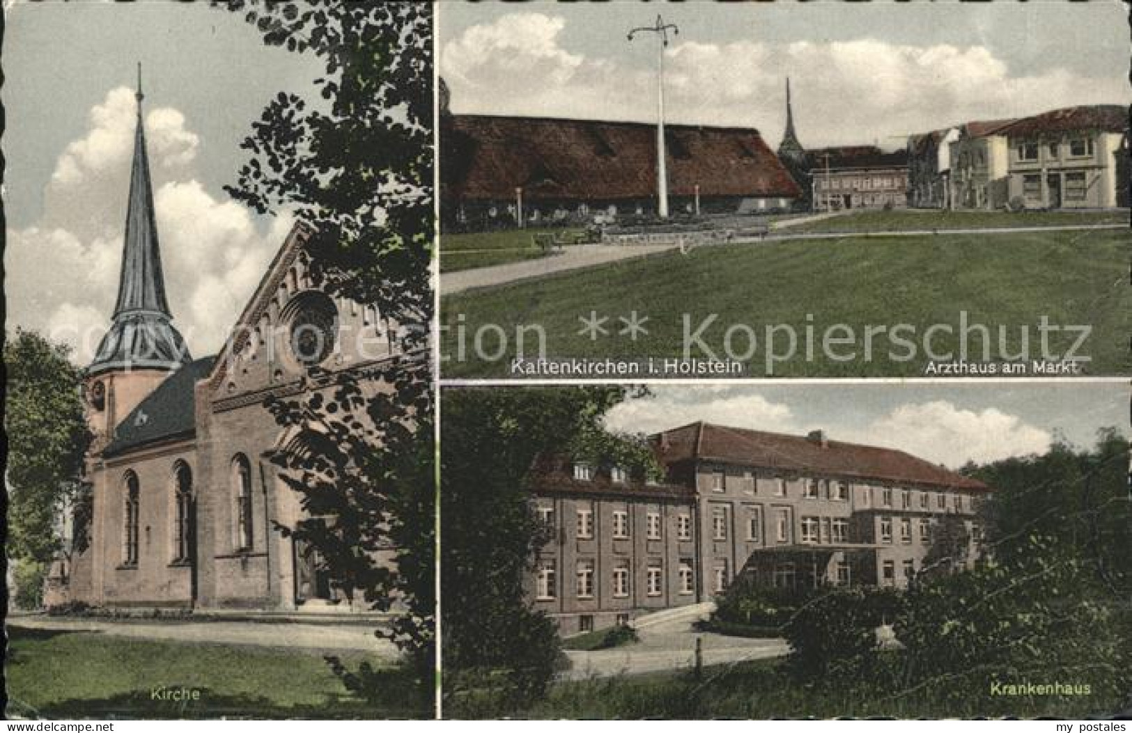 41580126 Kaltenkirchen Holstein Arzthaus Am Markt Krankenhaus Kirche Kaltenkirch - Kaltenkirchen