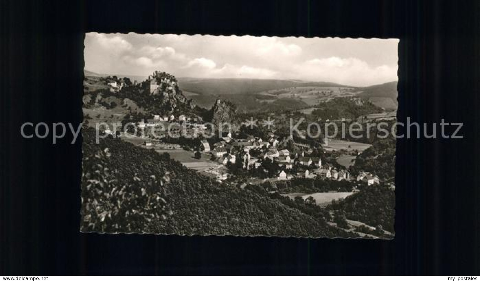 41580117 Kirn Nahe Blick Vom Schloss Wartenstein Auf Kallenfels Kirn - Kirn