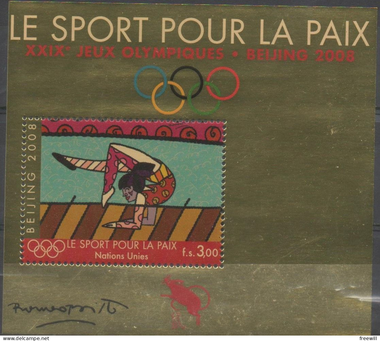 Le Sport Pour La Paix - Beijing 2008 XXX - Blocs-feuillets