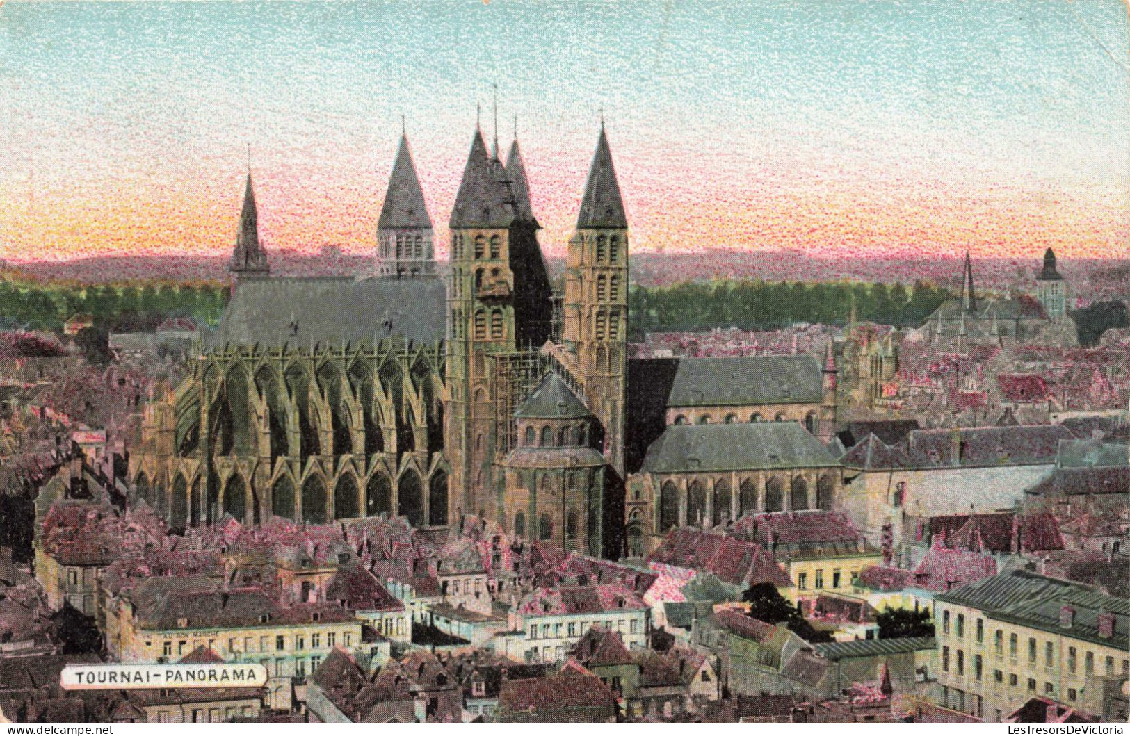 BELGIQUE - Tournai - Panorama - Carte Postale Ancienne - Tournai