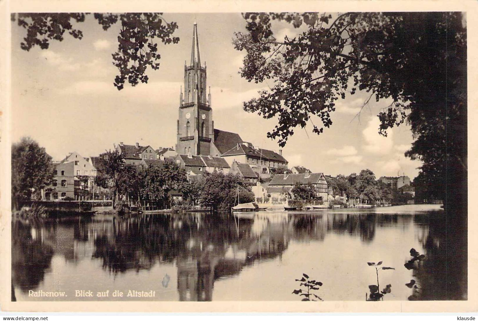 Rathenow - Blick Auf Die Altstadt Gel.1941 - Rathenow