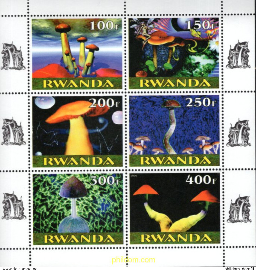 720775 MNH RUANDA 1999 SETAS - Ongebruikt