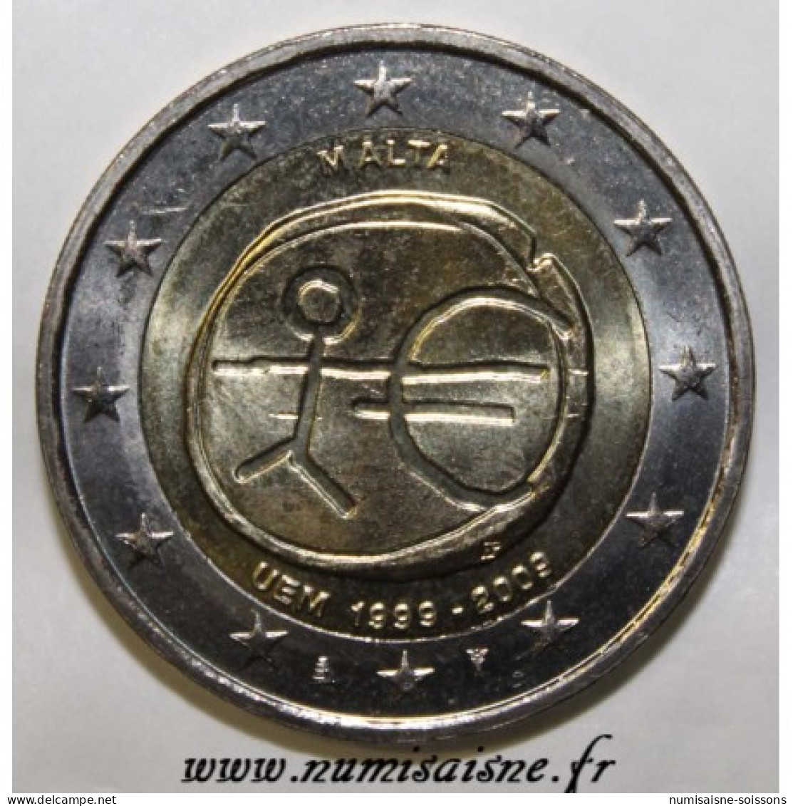 MALTE - 2 EURO 2009 - 10 ANS DE L'UNION ÉCONOMIQUE ET MONÉTAIRE - UEM - SPL - Malte