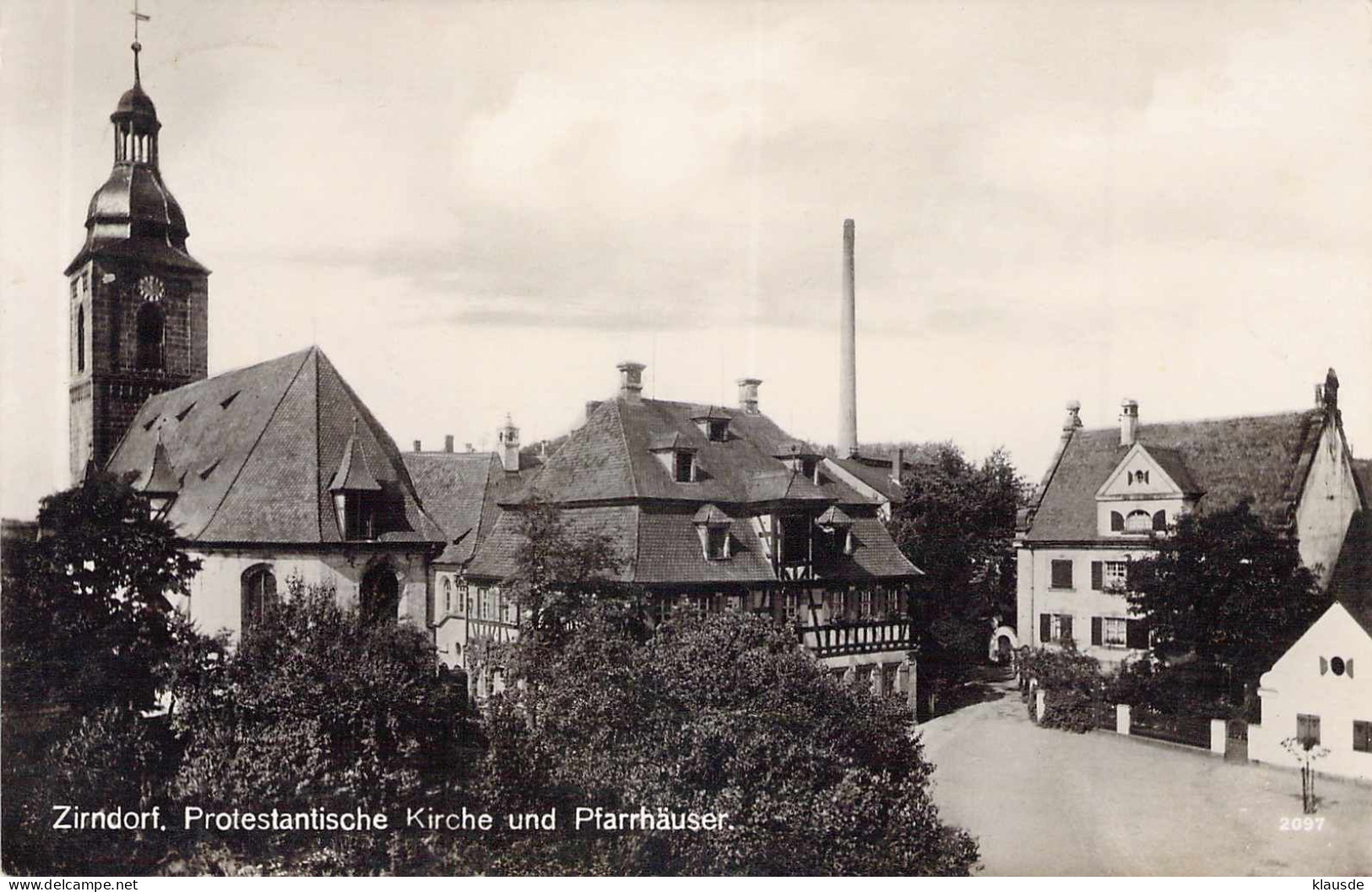 Zirndorf - Protestantische Kirche Und Pfarrhäuser Gel.193? - Zirndorf