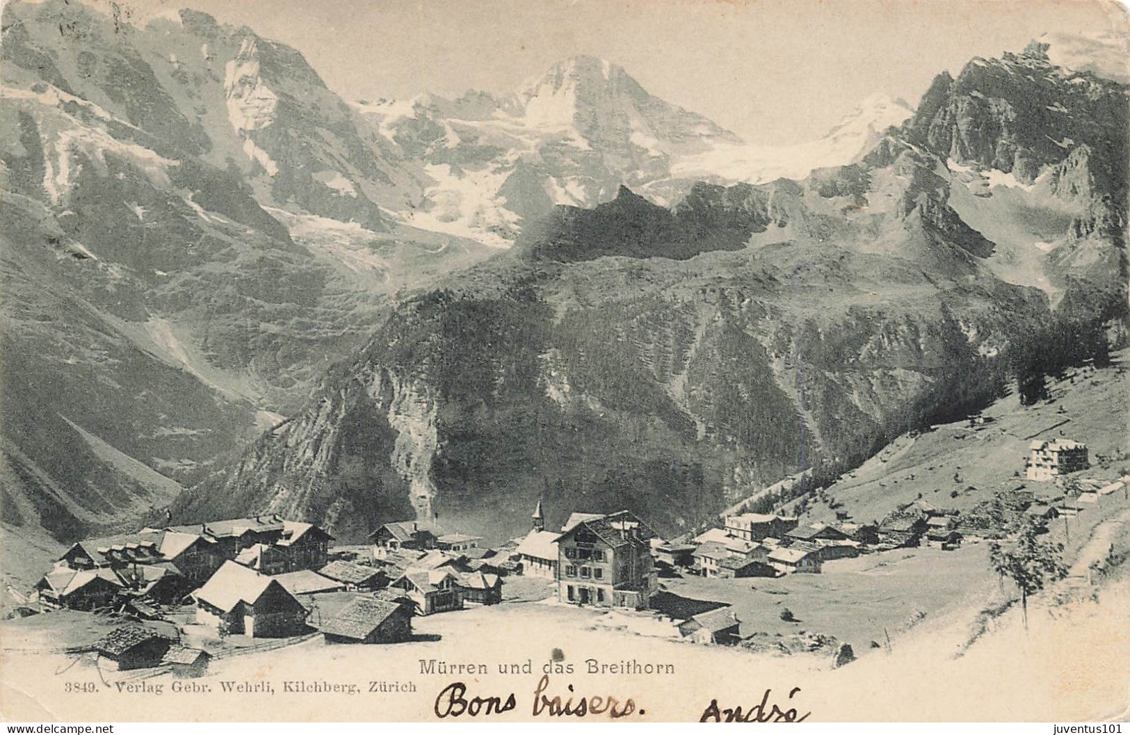 CPA Mürren Und Das Breithorn-Timbre    L2539 - Mürren