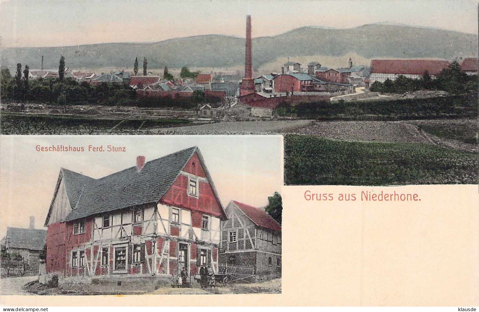 Gruß Aus Niederhohne - Mehrbild Gel.1911 - Eschwege