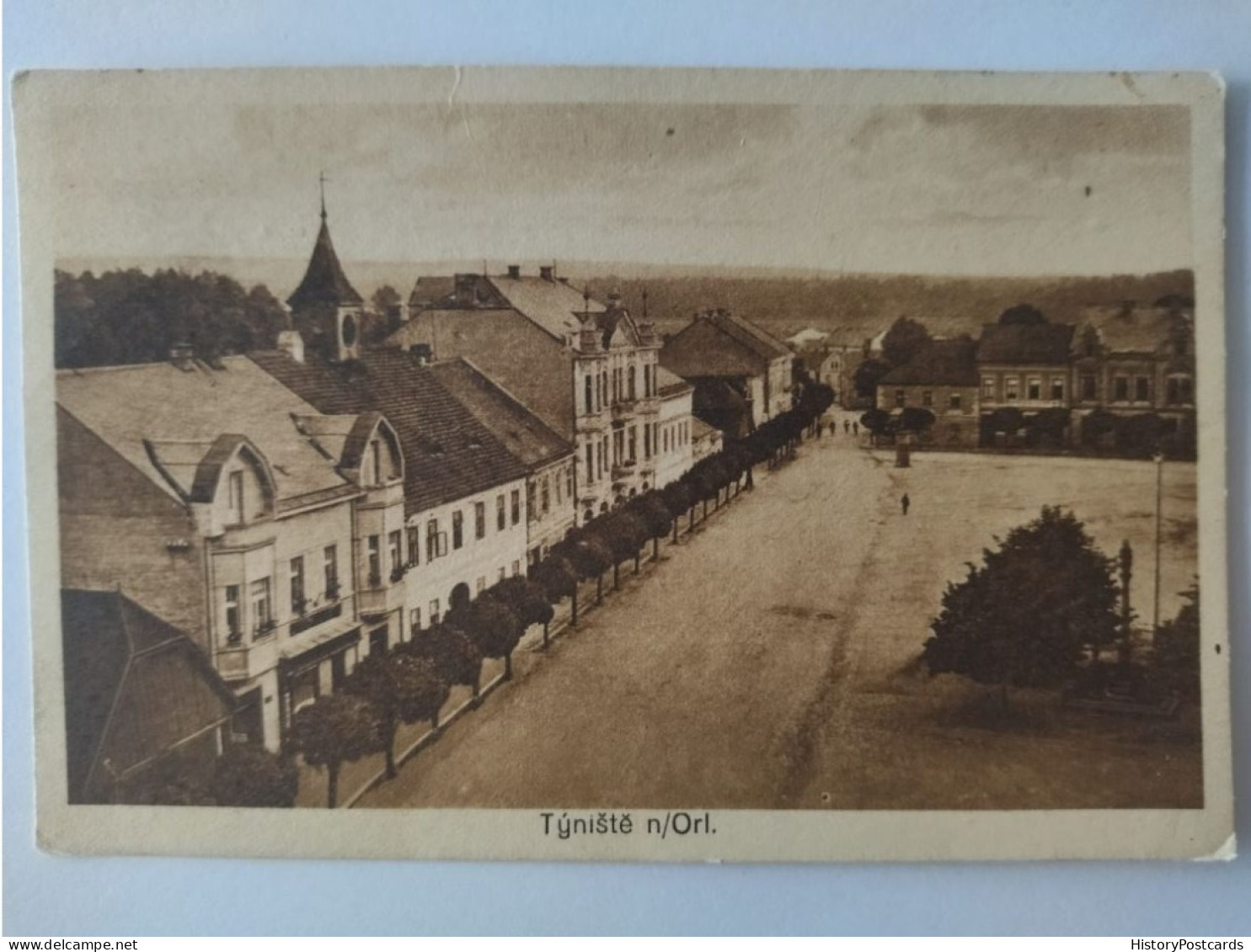 Týniště Nad Orlicí, Dt. Tinischt, Ortsansicht, 1925 - Tschechische Republik