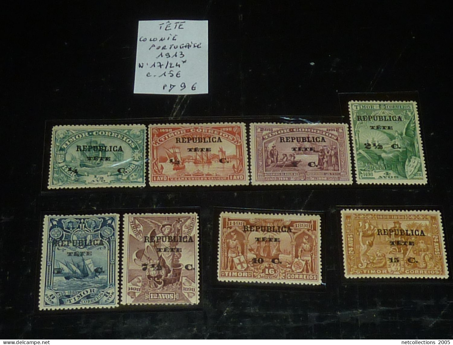 TETE COLONIE PORTUGAISE 1913 N°17/24 - NEUF AVEC CHARNIERE (CV) - Tete