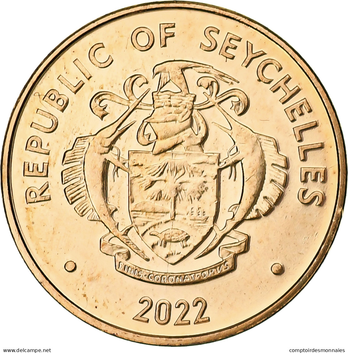 Seychelles, Cent, 2022, Bronze Plated Steel, SPL - Seychellen