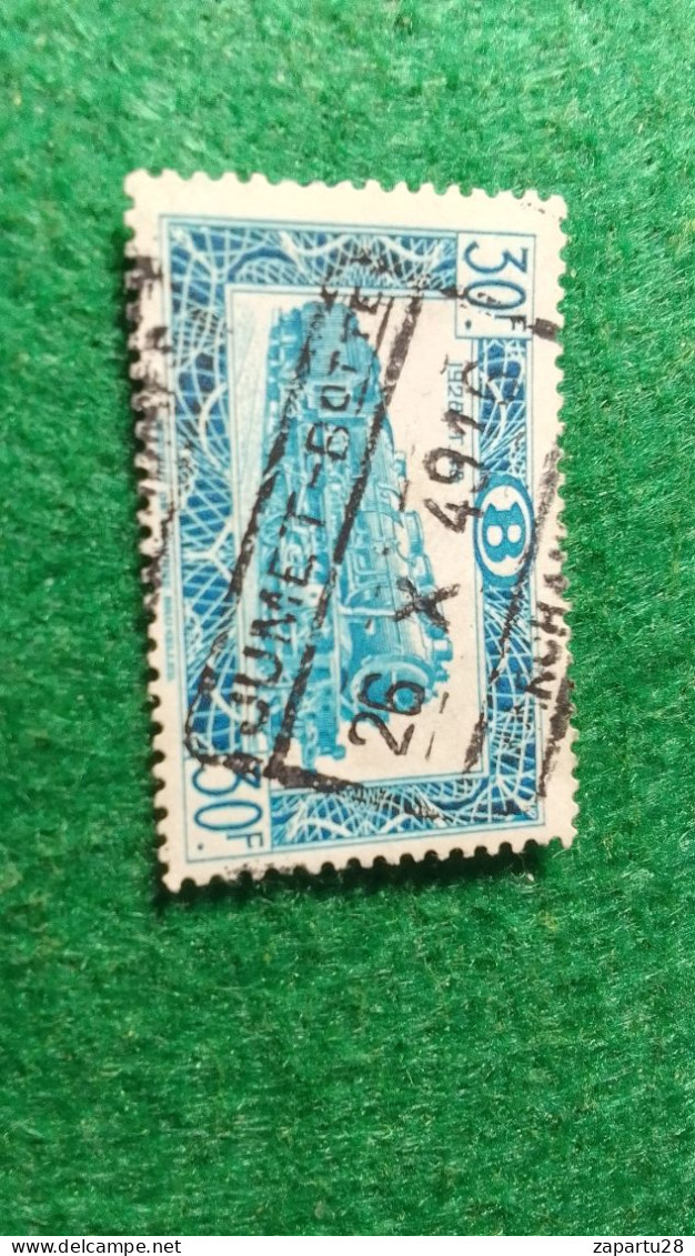 BELÇİKA-   DEMİRYOLU PAKET  POSTASI --1952-87-   30 FR.   DAMGALI - Afgestempeld