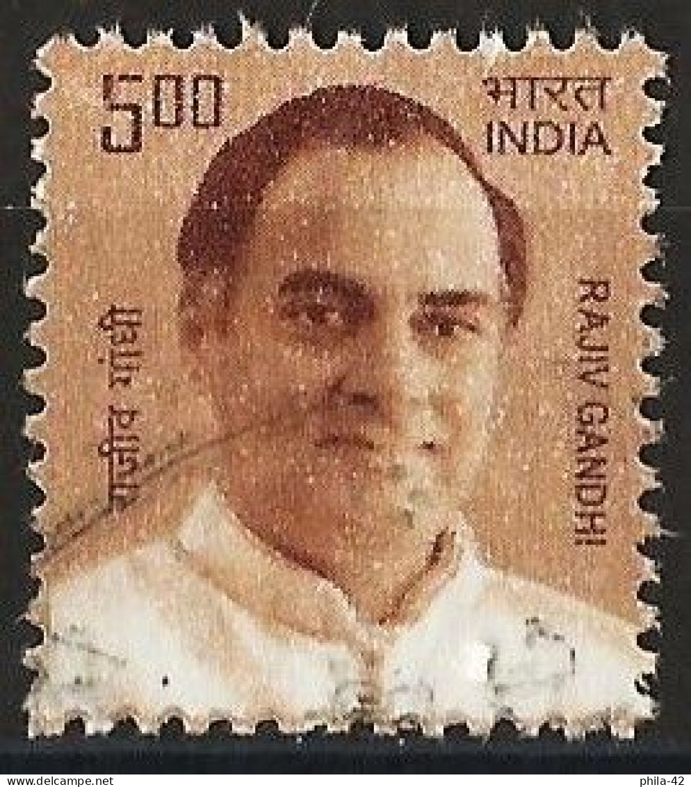 India 2008 - Mi 2319 - YT 2103 ( Rajiv Gandhi ) - Usados