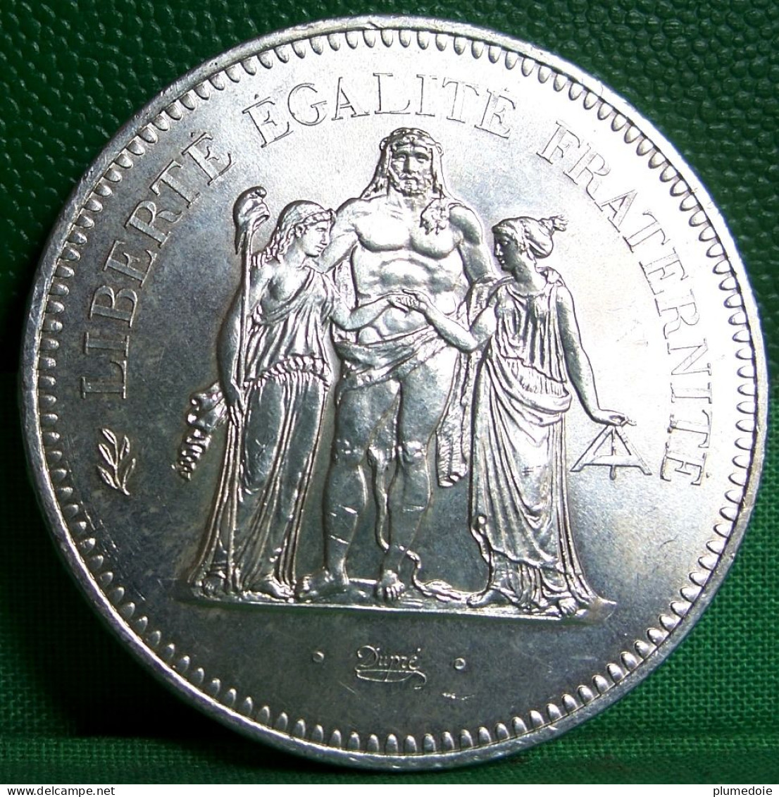 MONNAIE ARGENT . 50 FRANCS 1977  HERCULE . FRANCE SILVER COIN .  SUP - 50 Francs