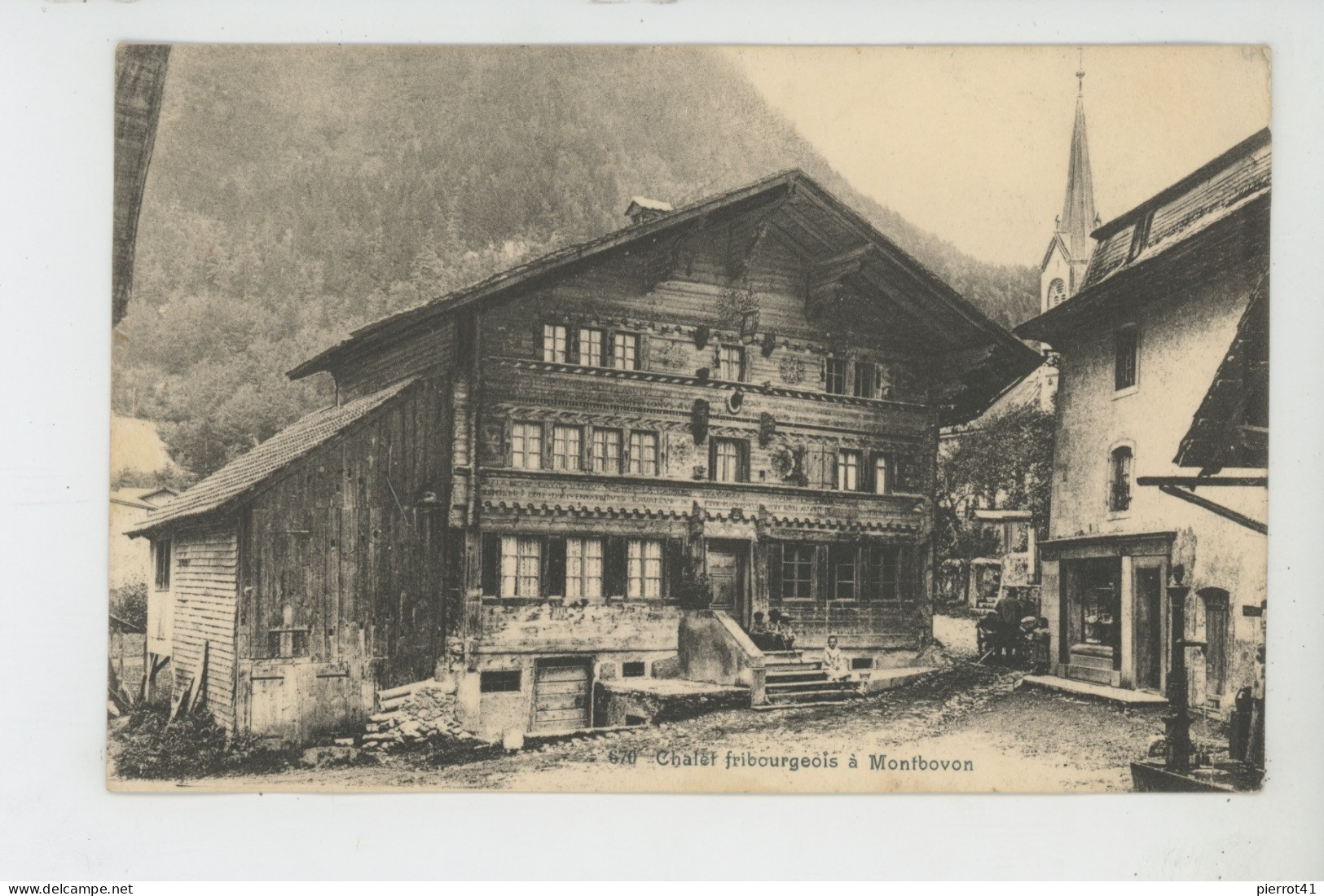 SUISSE - FRIBOURG - Chalet Fribourgeois à MONTBOVON - Montbovon