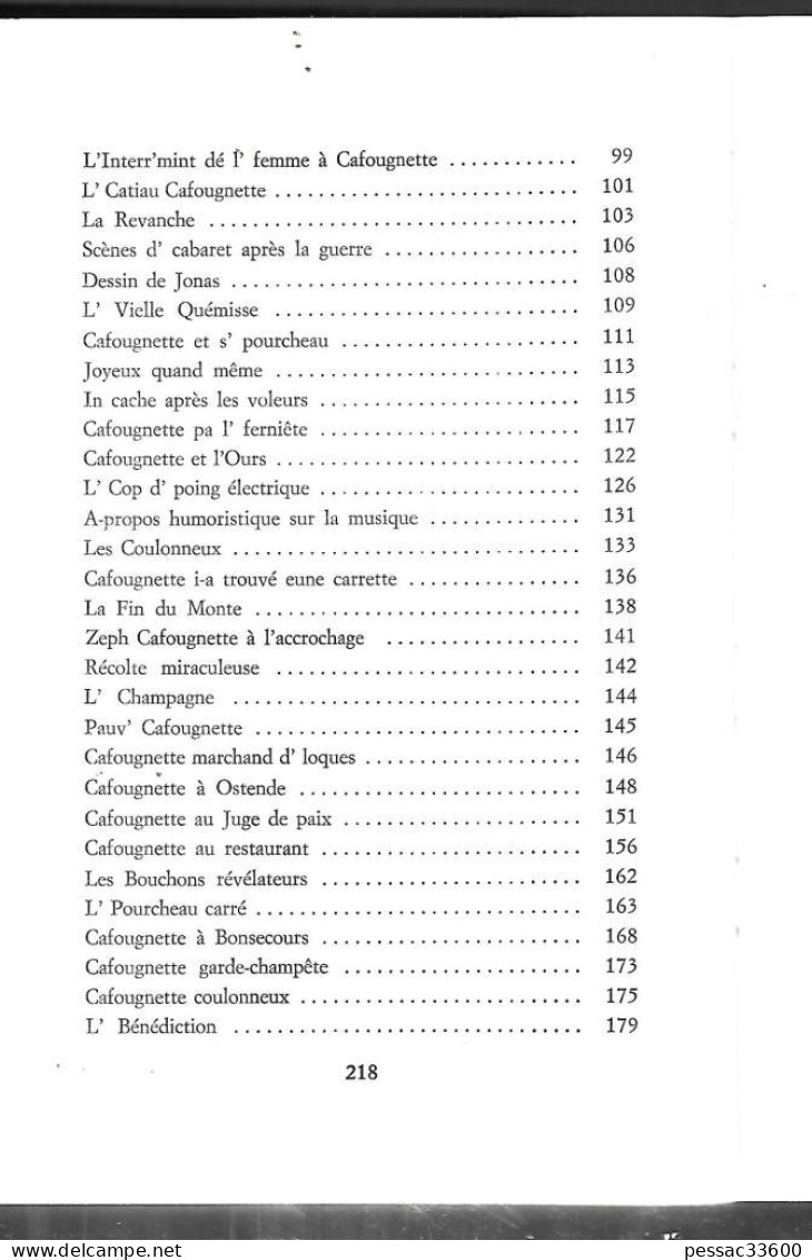 Nord. Tout Cafougnette  Jules Mousseron  Auteur Jean Dauby édition Jean Daubyy 1974 - Picardie - Nord-Pas-de-Calais