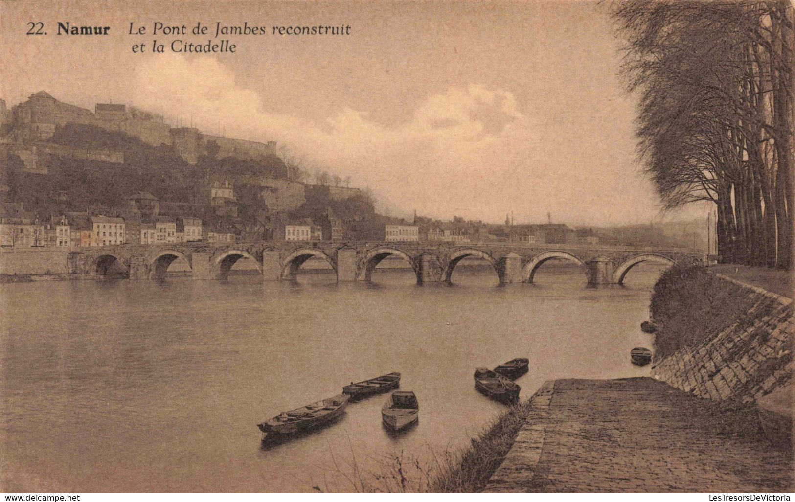 BELGIQUE - Namur - Le Pont De Jambes Reconstruit Et La Citadelle - Carte Postale Ancienne - Namur
