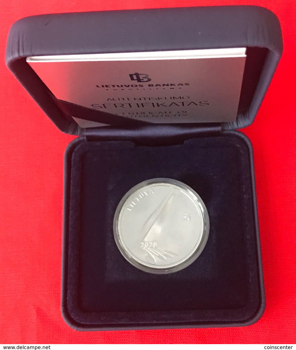 Lithuania 5 Euro 2020 "Hope" Silver Ag PROOF - Lituania