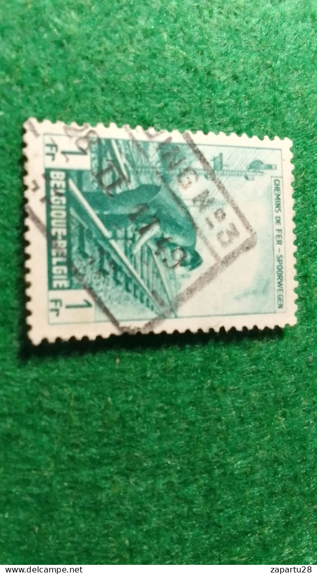 BELÇİKA-   DEMİRYOLU PAKET  POSTASI --1952-87-   1 FR.   DAMGALI - Gebraucht