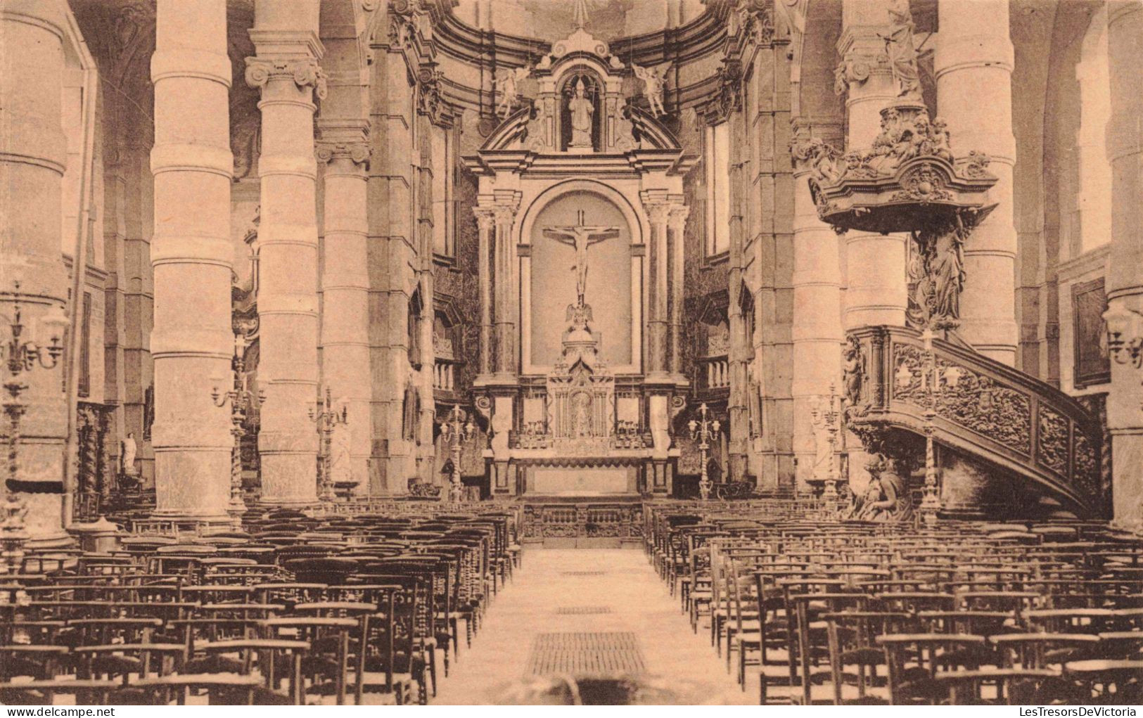 BELGIQUE - Namur - Eglise St Loup - Intérieur - Carte Postale Ancienne - Namur