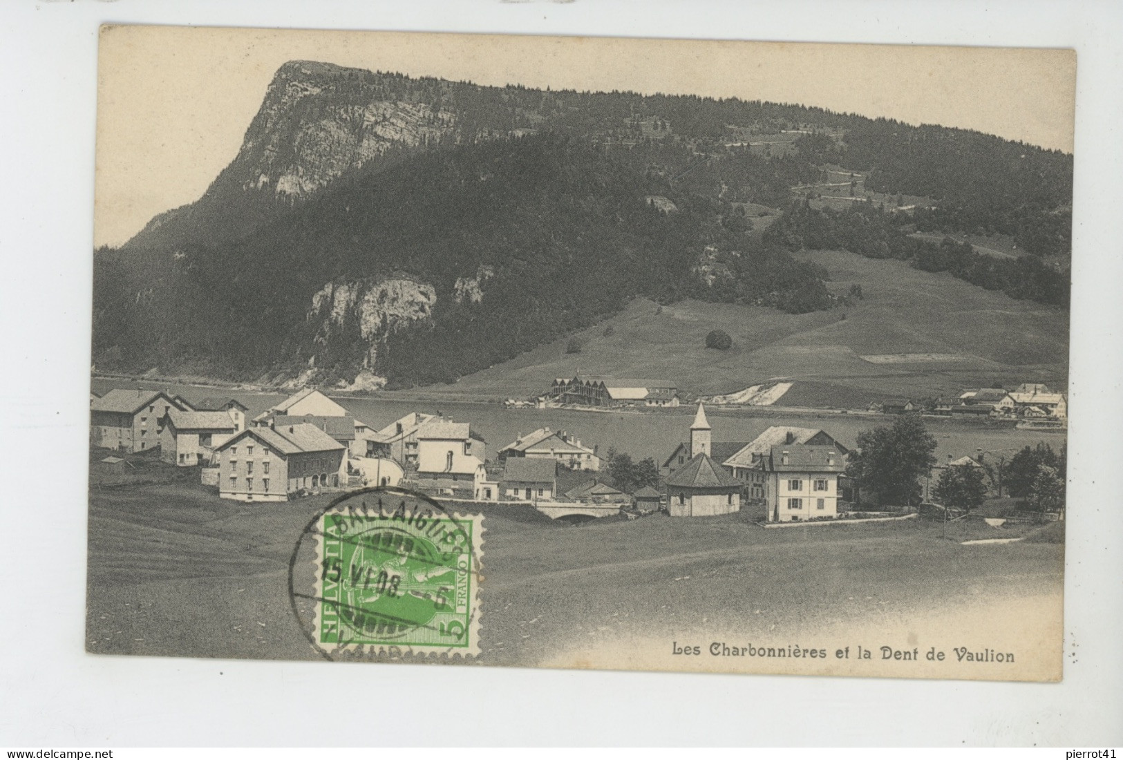 SUISSE - VAUD - Les Charbonnières Et La Dent De Vaulion (carte Postée à BALLAIGUES ) - Ballaigues