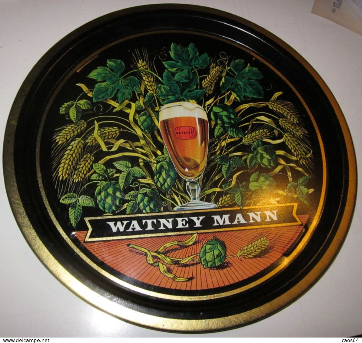 BIRRA WATNEY MANN VASSOIO Metal VINTAGE - Portate