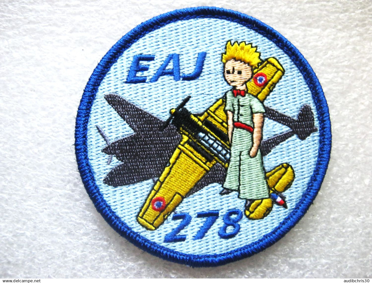 ECUSSON AIR EAJ 278 ESCADRILLE AIR JEUNESSE LE PETIT PRINCE SAINT EXUPERY SUR VELCROS 90MM - Armée De L'air