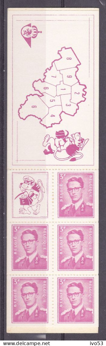 1969 B1** Postfris.Postzegelboekje.OBP 9,5 Euro. - Zonder Classificatie