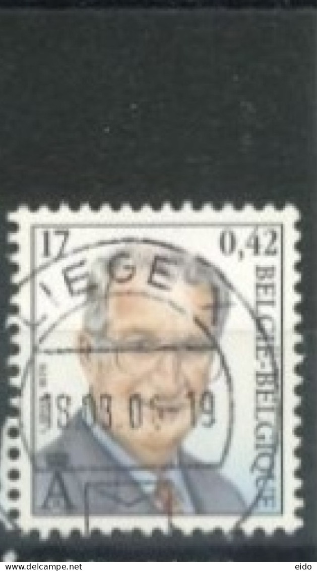 BELGIUM  - 1999, KING ALBERT II  STAMP, SG # 3511, USED. - 1993-2013 Roi Albert II (MVTM)