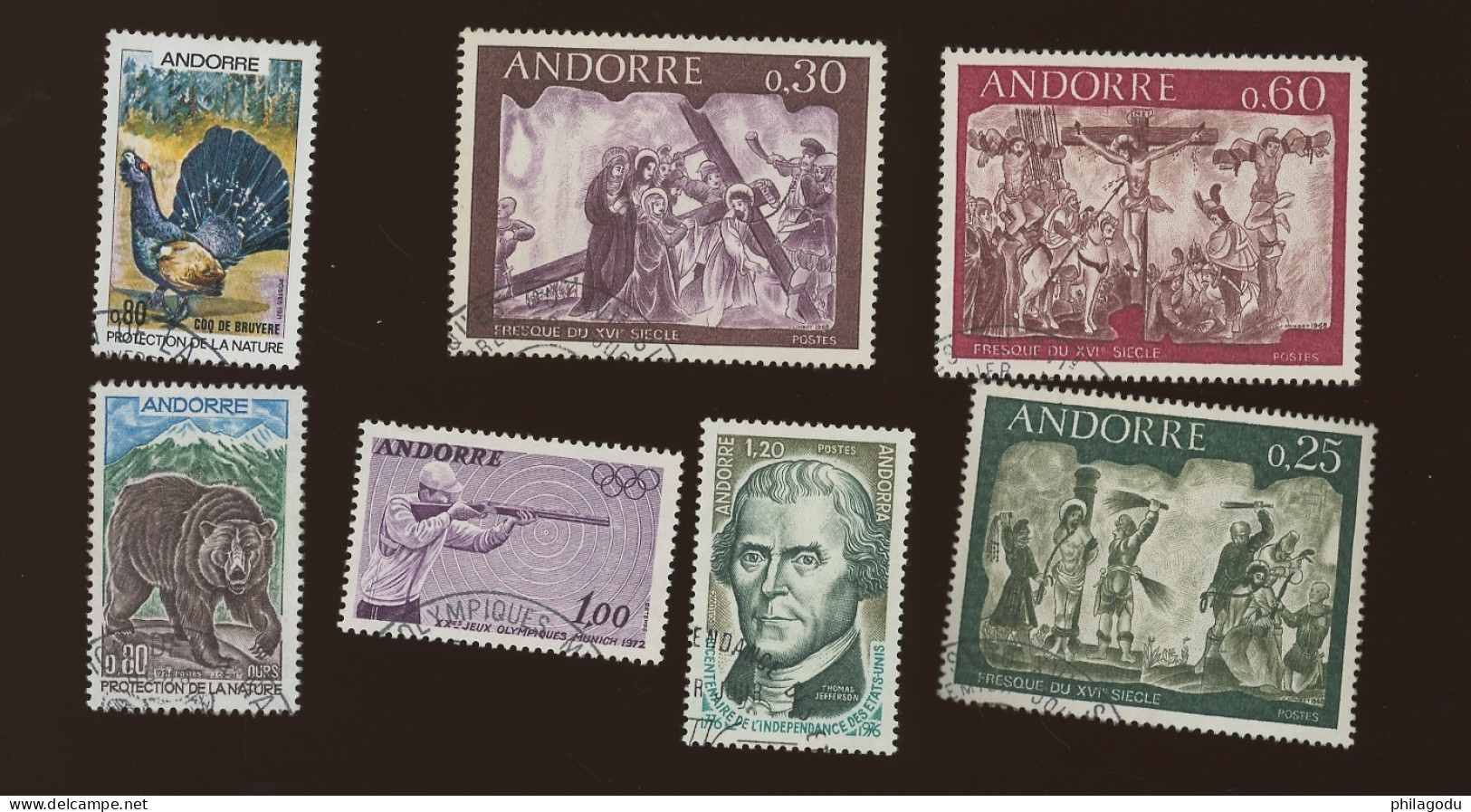 Andorre. Jolis  Ø. Luxe. Entre Yv.192 Et 258 - Usados