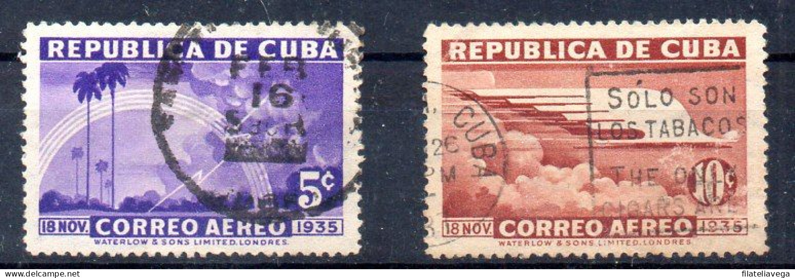 Cuba Aéreo Nº Yvert 22/23 O - Airmail