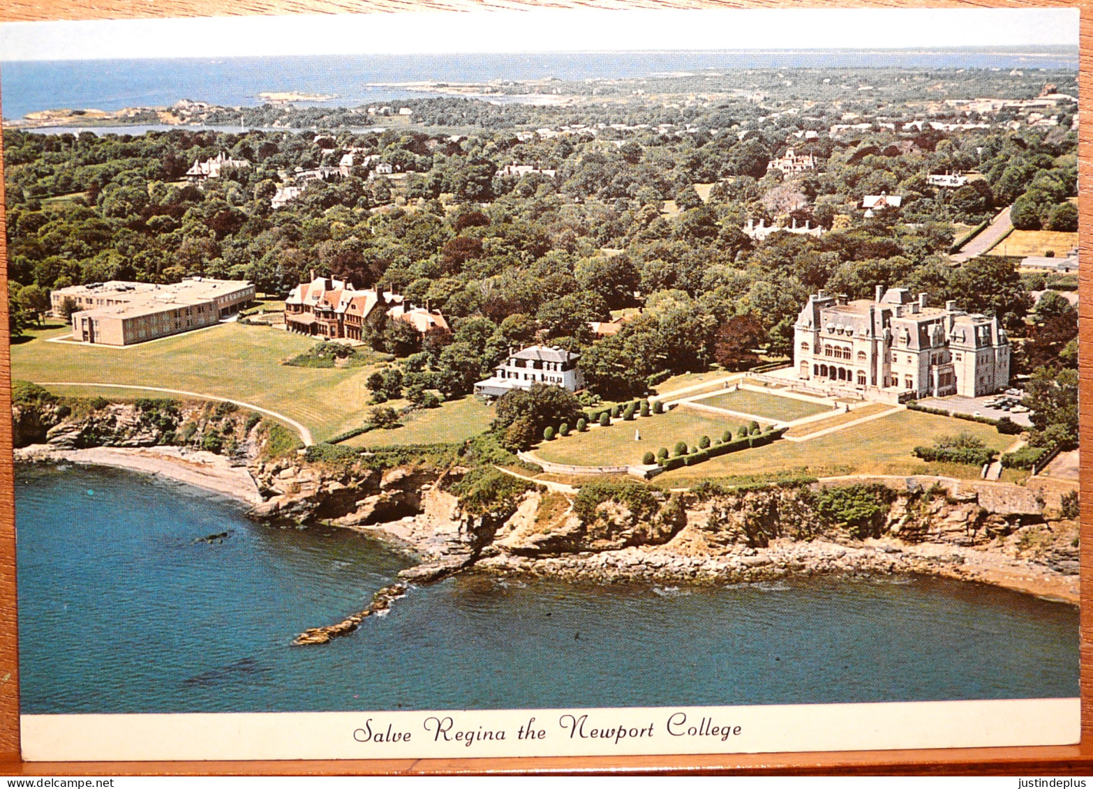 SALVE REGINA THE NEWPORT COLLEGE VUE AERIENNE AERIAL VIEW - Newport