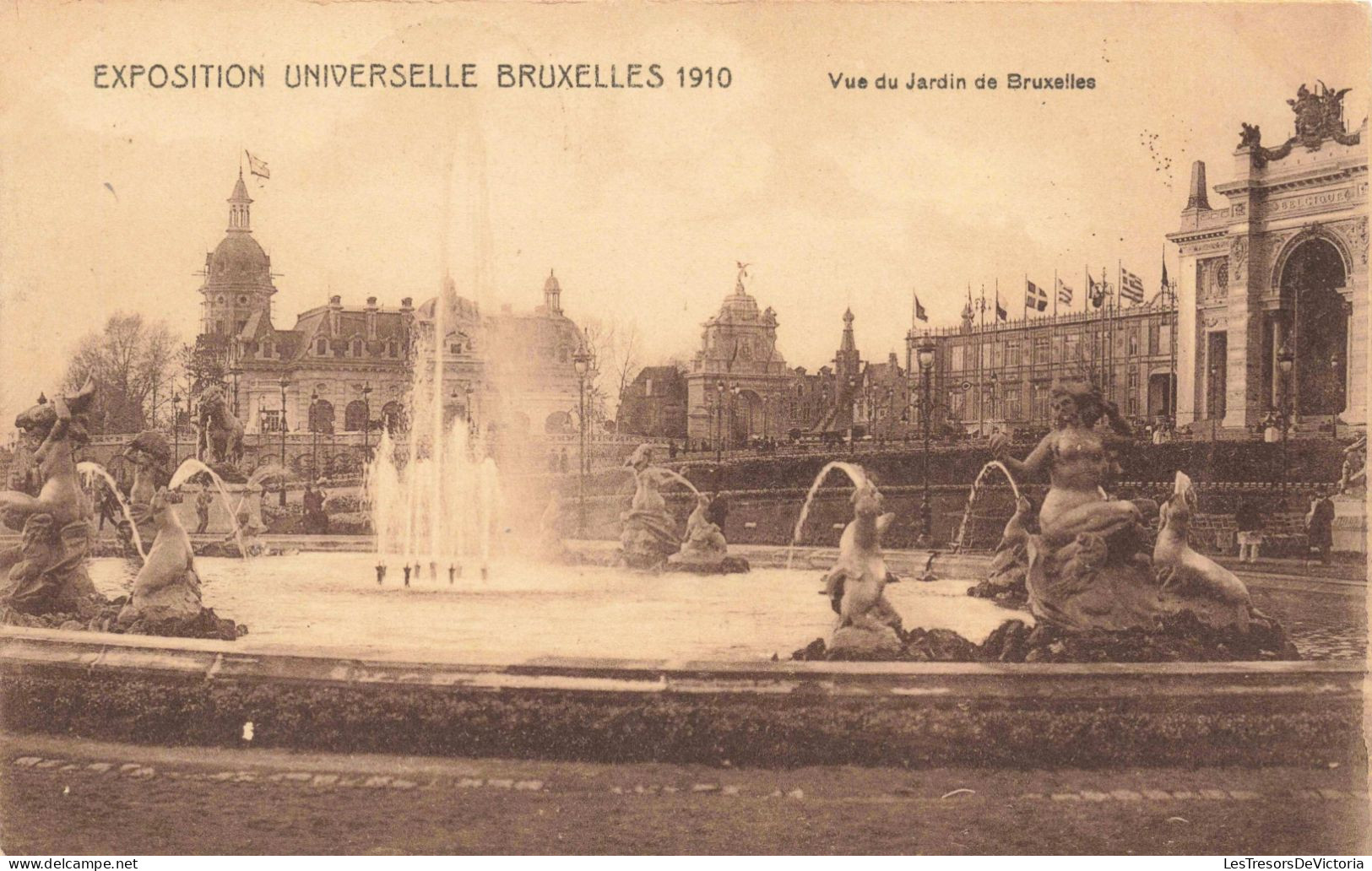 BELGIQUE - Bruxelles - Exposition Universelle De Bruxelles 1910 - Vue Du Jardin De Bruxelles - Carte Postale Ancienne - Expositions Universelles