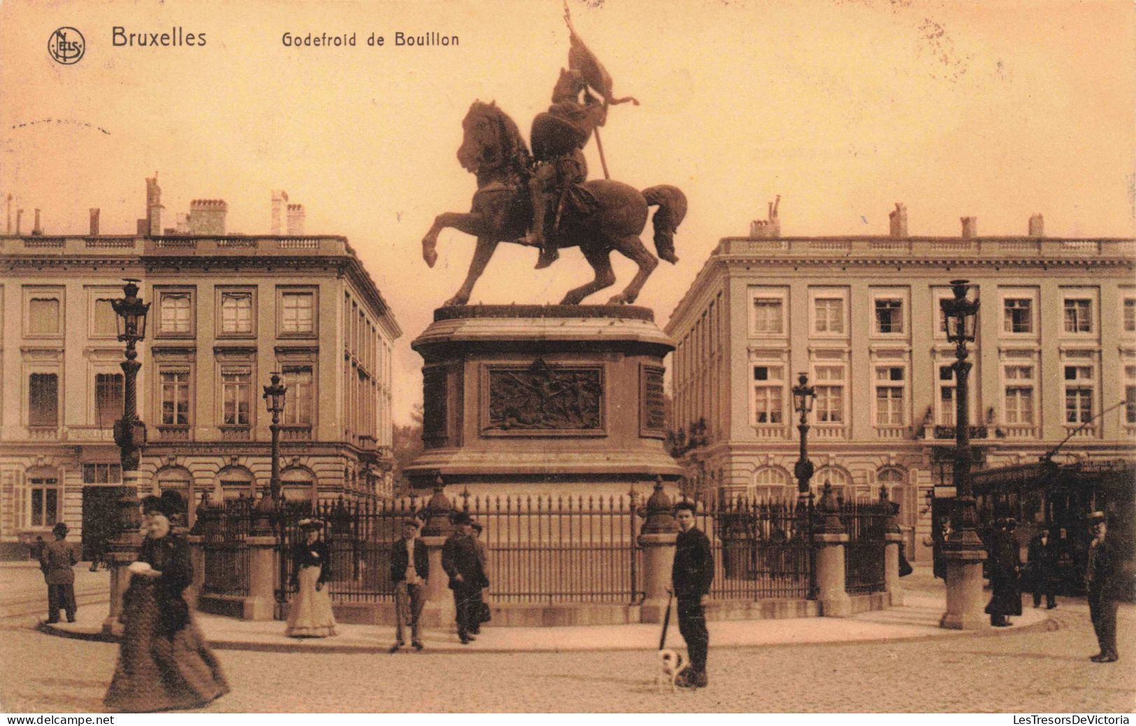 BELGIQUE - Bruxelles - Godefroi De Bouillon - Carte Postale Ancienne - Monumenti, Edifici
