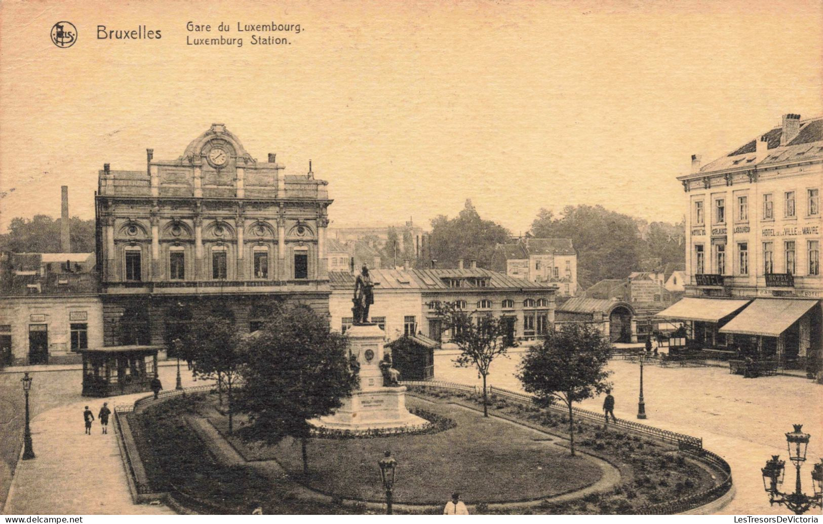 BELGIQUE - Bruxelles - Gare De Luxembourg - Carte Postale Ancienne - Schienenverkehr - Bahnhöfe