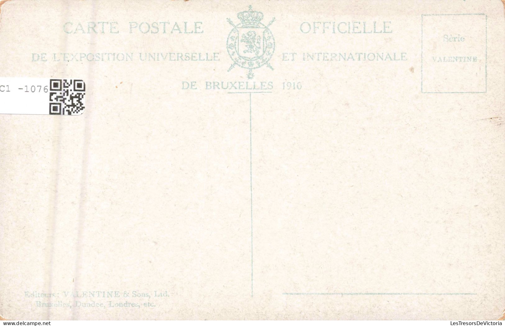 BELGIQUE - Bruxelles - Exposition De Bruxelles 1910 - Section Allemande - Carte Postale Ancienne - Universal Exhibitions