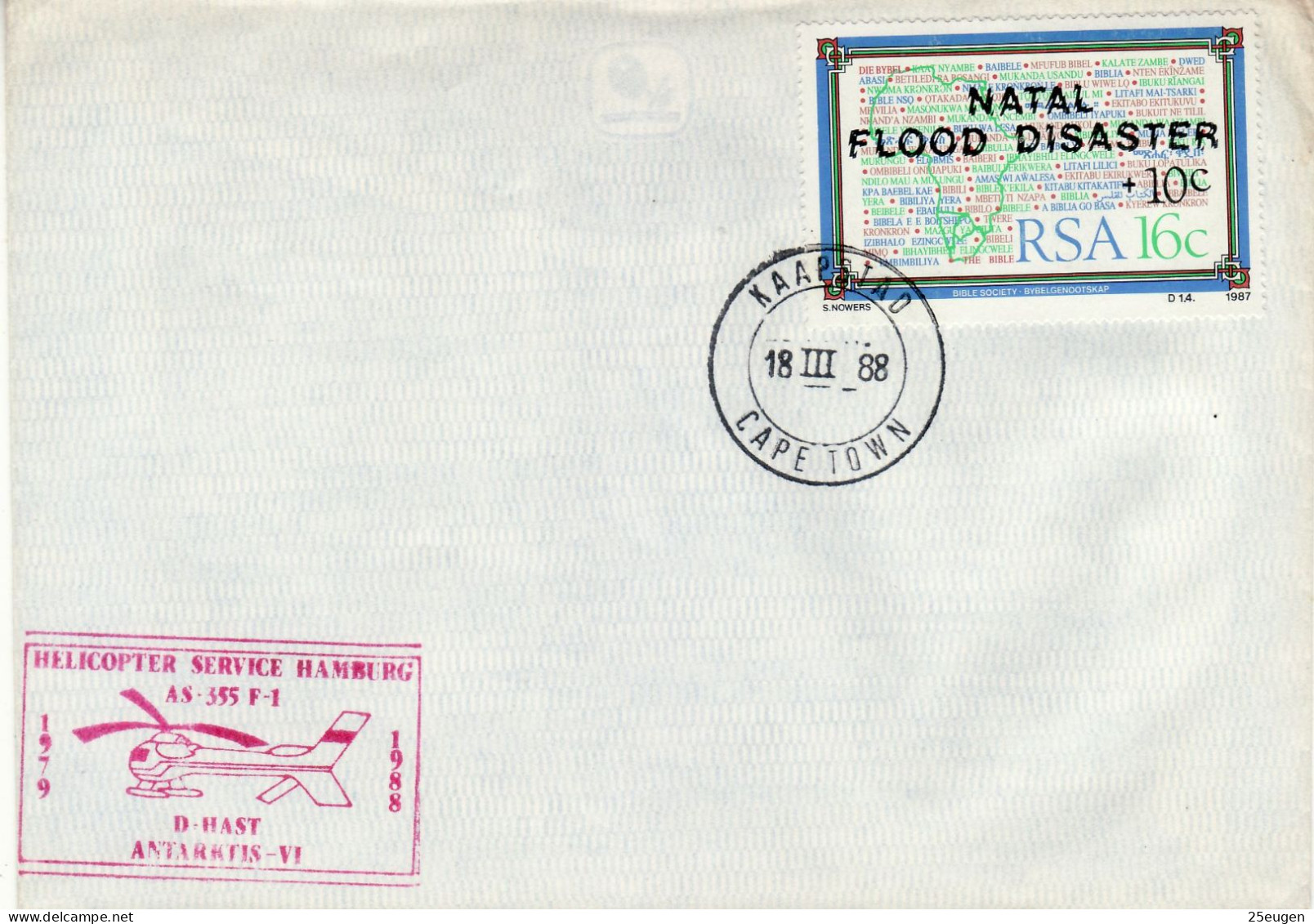 SOUTH AFRICA 1988  COMMEMORATIVE COVER - Lettres & Documents