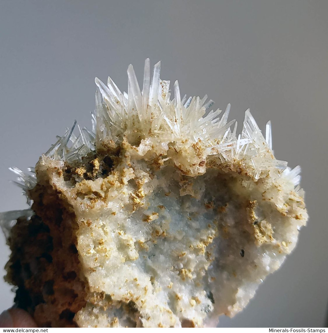#BRA5.04 SPLENDIDO QUARZO in cristalli aghiformi (Brosso Mine, Torino, Piemonte, Italia)